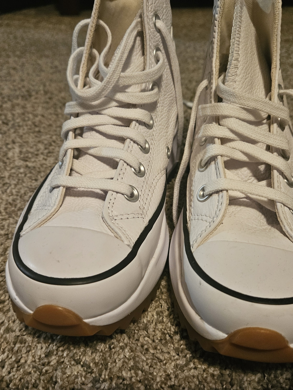 Converse Chuck Taylor All Star Platform Leather High Top - White - Picture 4 of 4